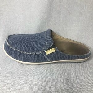 Gecko Man Men's blue Indoor & Outdoor mule slip on Shoe, size 11.5